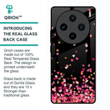 Heart Rain Fall Glass Case For Vivo X100 5G