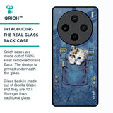 Kitty In Pocket Glass Case For Vivo X100 5G