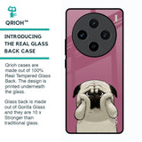 Funny Pug Face Glass Case For Vivo X100 5G