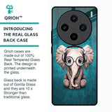 Adorable Baby Elephant Glass Case For Vivo X100 5G