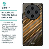 Diagonal Slash Pattern Glass Case for Vivo X100 5G