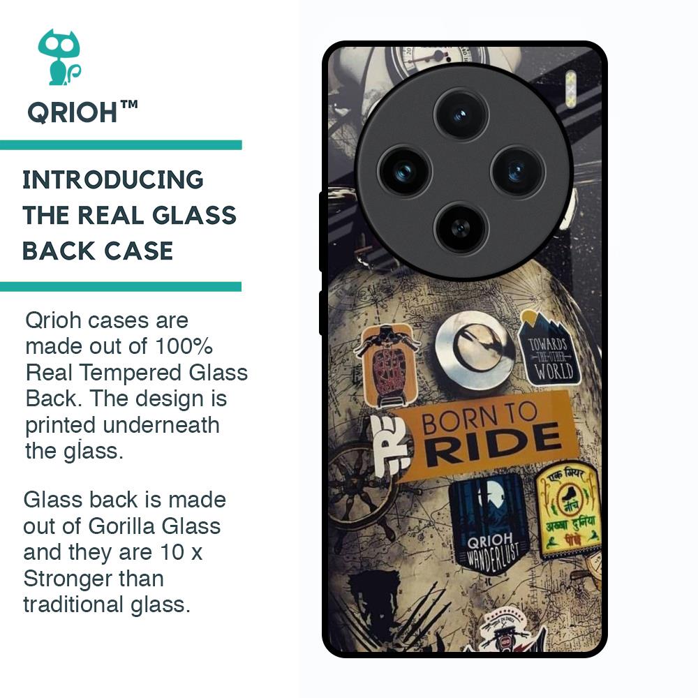 Ride Mode On Glass Case for Vivo X100 5G