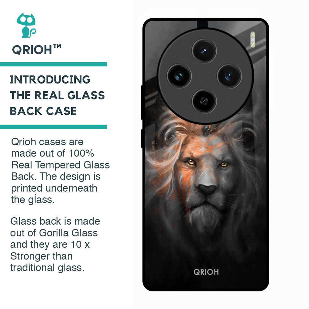 Devil Lion Glass Case for Vivo X100 5G