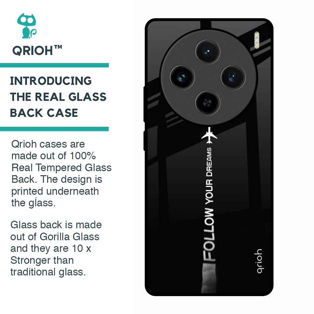 Follow Your Dreams Glass Case for Vivo X100 5G