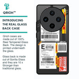 Cool Barcode Label Glass Case For Vivo X100 5G