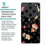 Black Spring Floral Glass Case for Vivo X100 5G