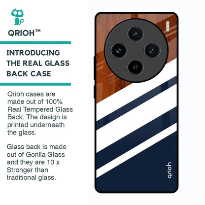 Bold Stripes Glass Case for Vivo X100 5G
