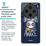 Struggling Panda Glass Case for Vivo X100 5G