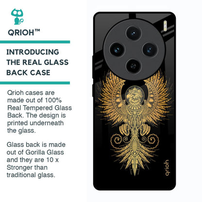 Mythical Phoenix Art Glass Case for Vivo X100 5G