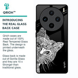 Kitten Mandala Glass Case for Vivo X100 5G