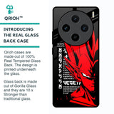 Red Vegeta Glass Case for Vivo X100 5G