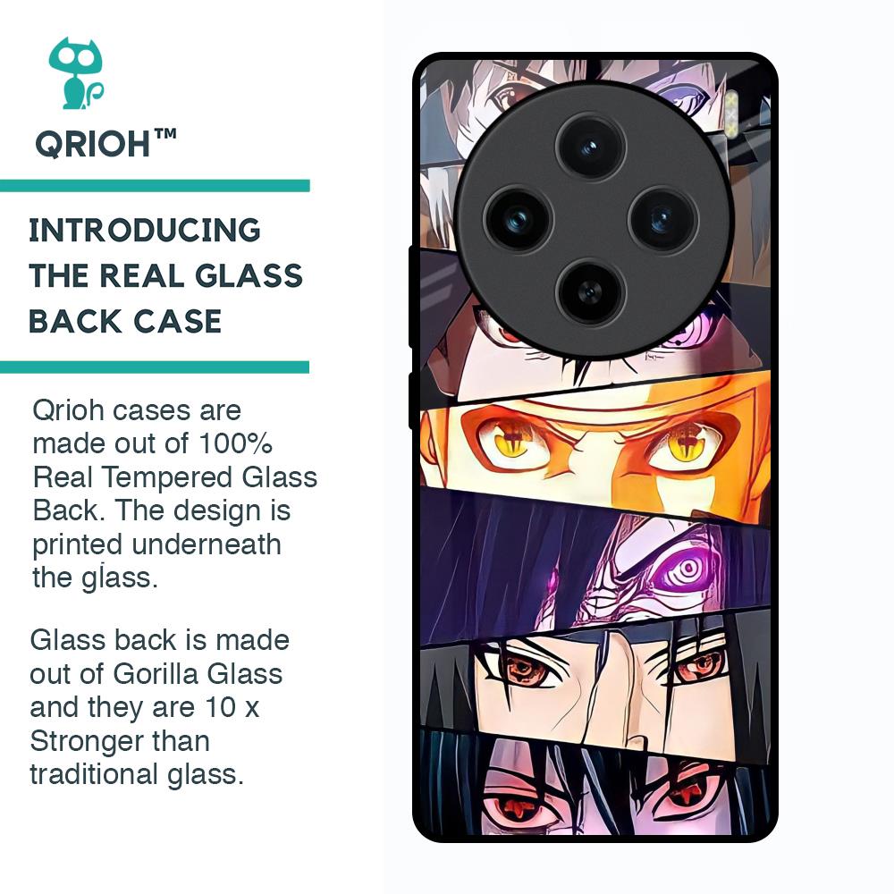 Anime Eyes Glass Case for Vivo X100 5G
