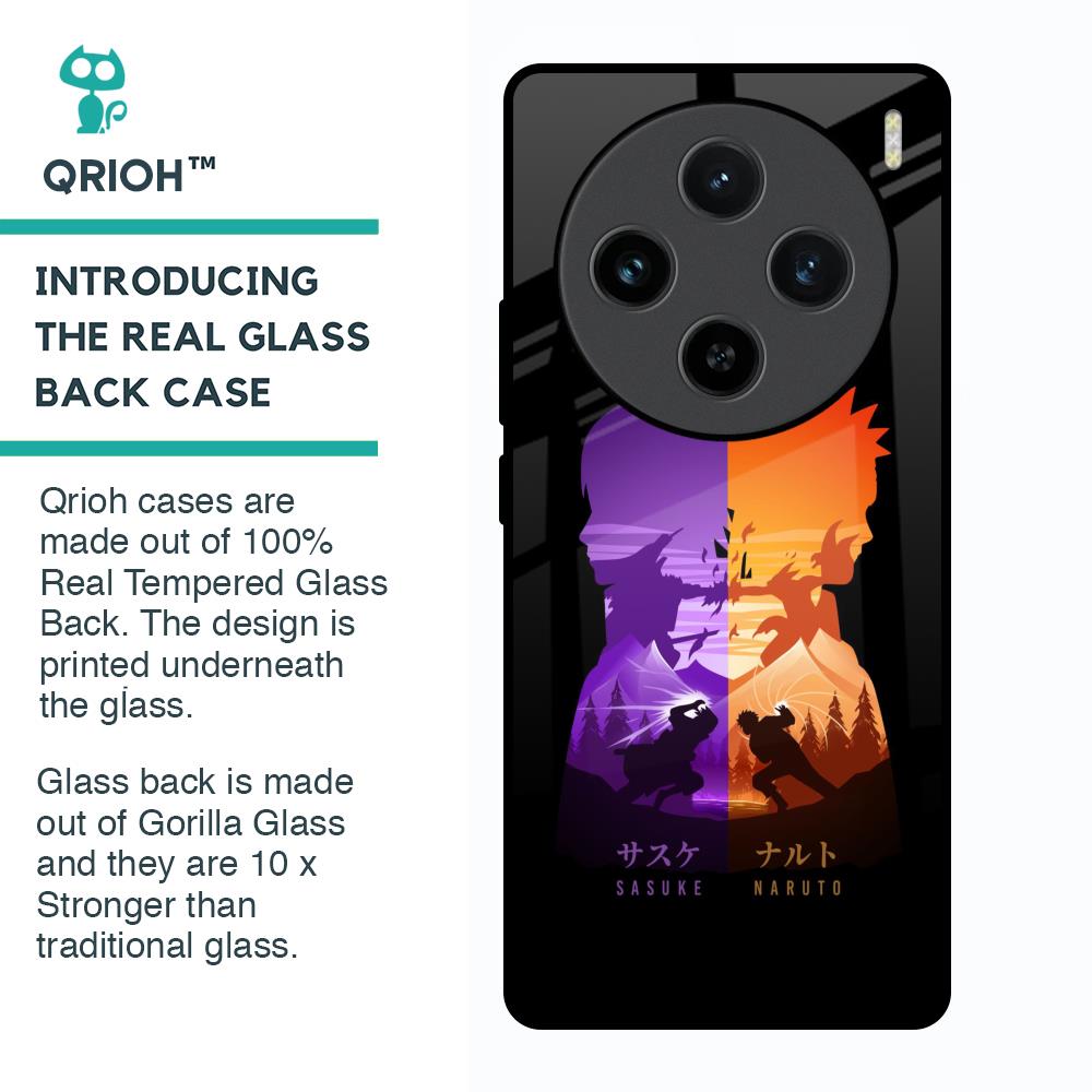 Minimalist Anime Glass Case for Vivo X100 5G