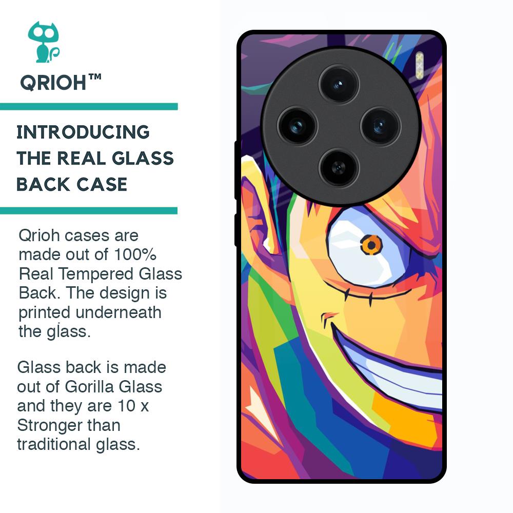 Monkey Wpap Pop Art Glass Case for Vivo X100 5G