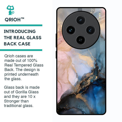 Marble Ink Abstract Glass Case for Vivo X100 5G