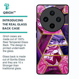 Electroplated Geometric Marble Glass Case for Vivo X100 5G