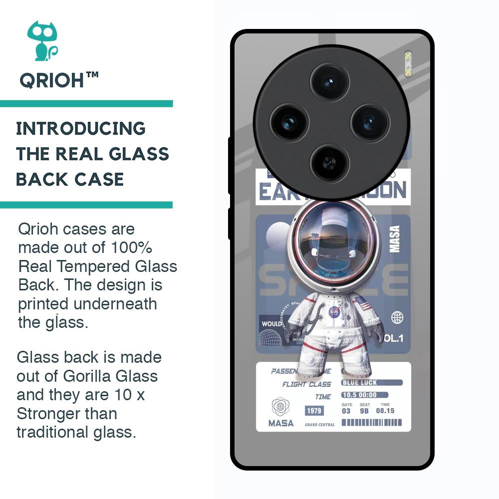 Space Flight Pass Glass Case for Vivo X100 5G