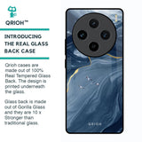 Deep Ocean Marble Glass Case for Vivo X100 5G