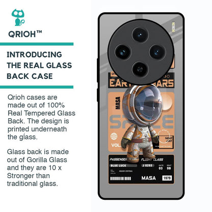 Space Ticket Glass Case for Vivo X100 5G
