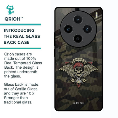 Army Warrior Glass Case for Vivo X100 5G