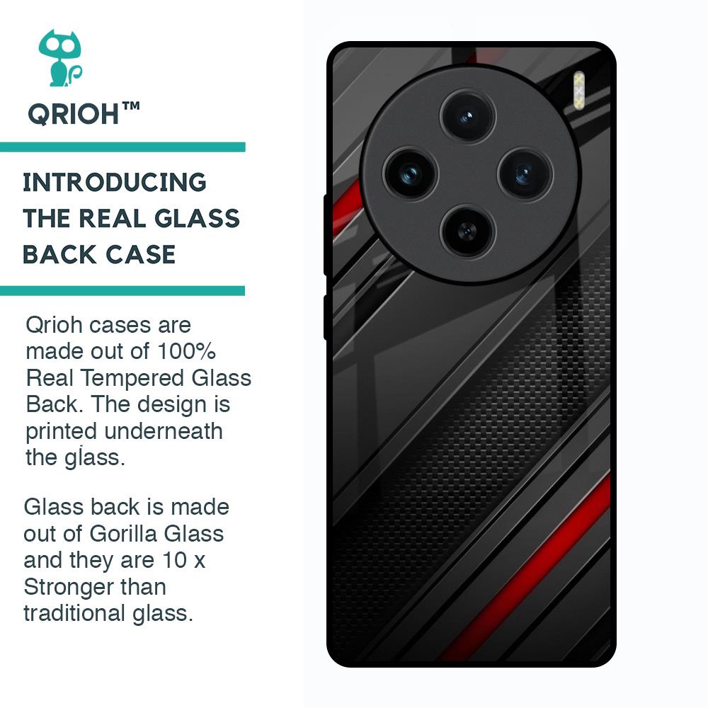 Modern Abstract Glass Case for Vivo X100 5G