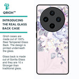 Elegant Floral Glass Case for Vivo X100 5G