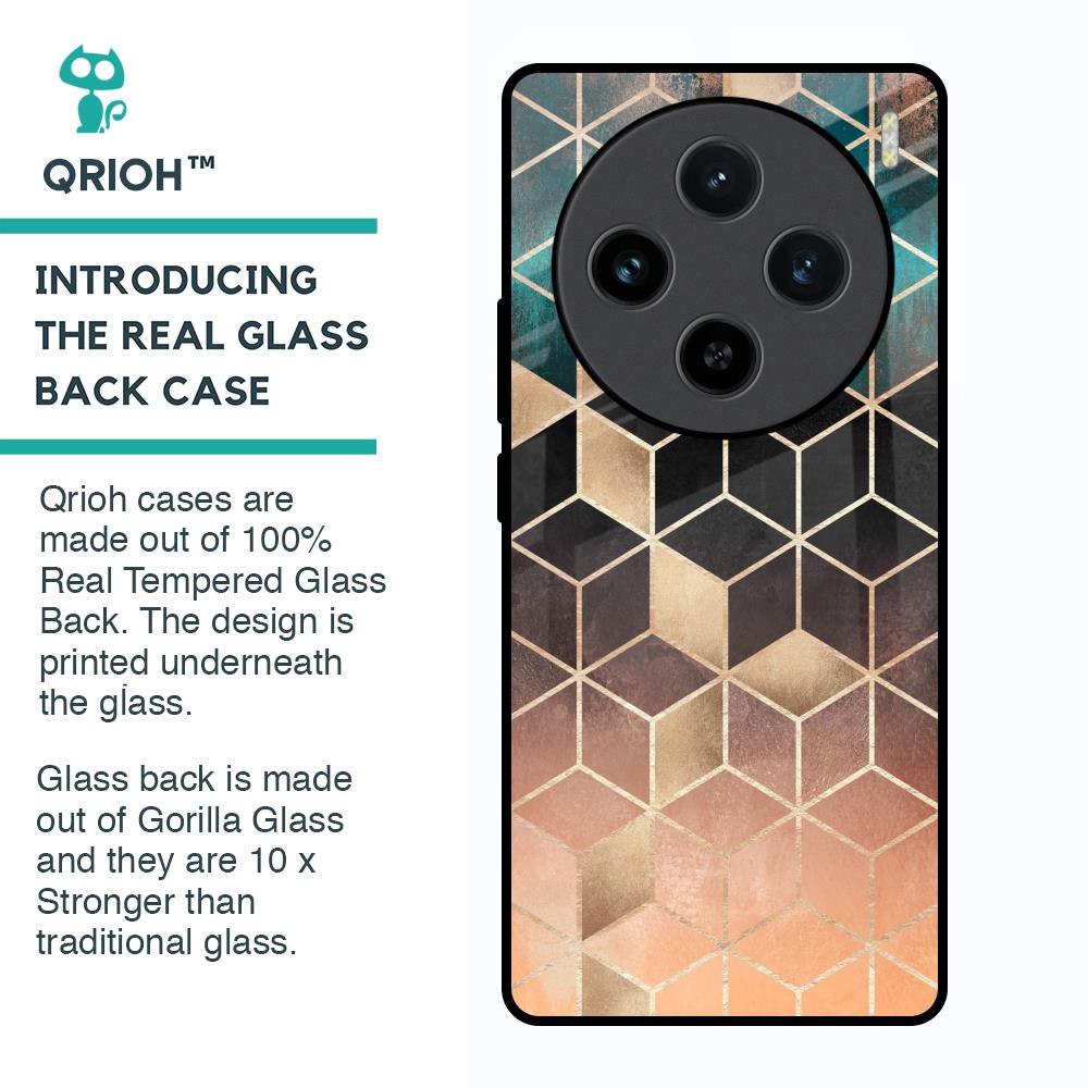 Bronze Texture Glass Case for Vivo X100 5G