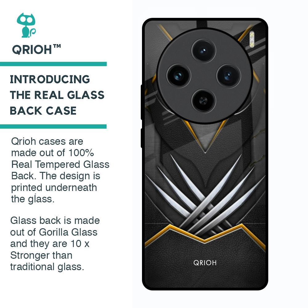 Black Warrior Glass Case for Vivo X100 5G