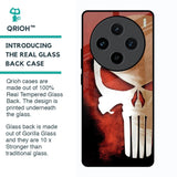 Red Skull Glass Case for Vivo X100 5G