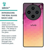 Geometric Pink Diamond Glass Case for Vivo X100 5G