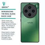 Green Grunge Texture Glass Case for Vivo X100 5G