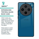 Cobalt Blue Glass Case for Vivo X100 5G