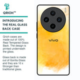 Rustic Orange Glass Case for Vivo X100 5G