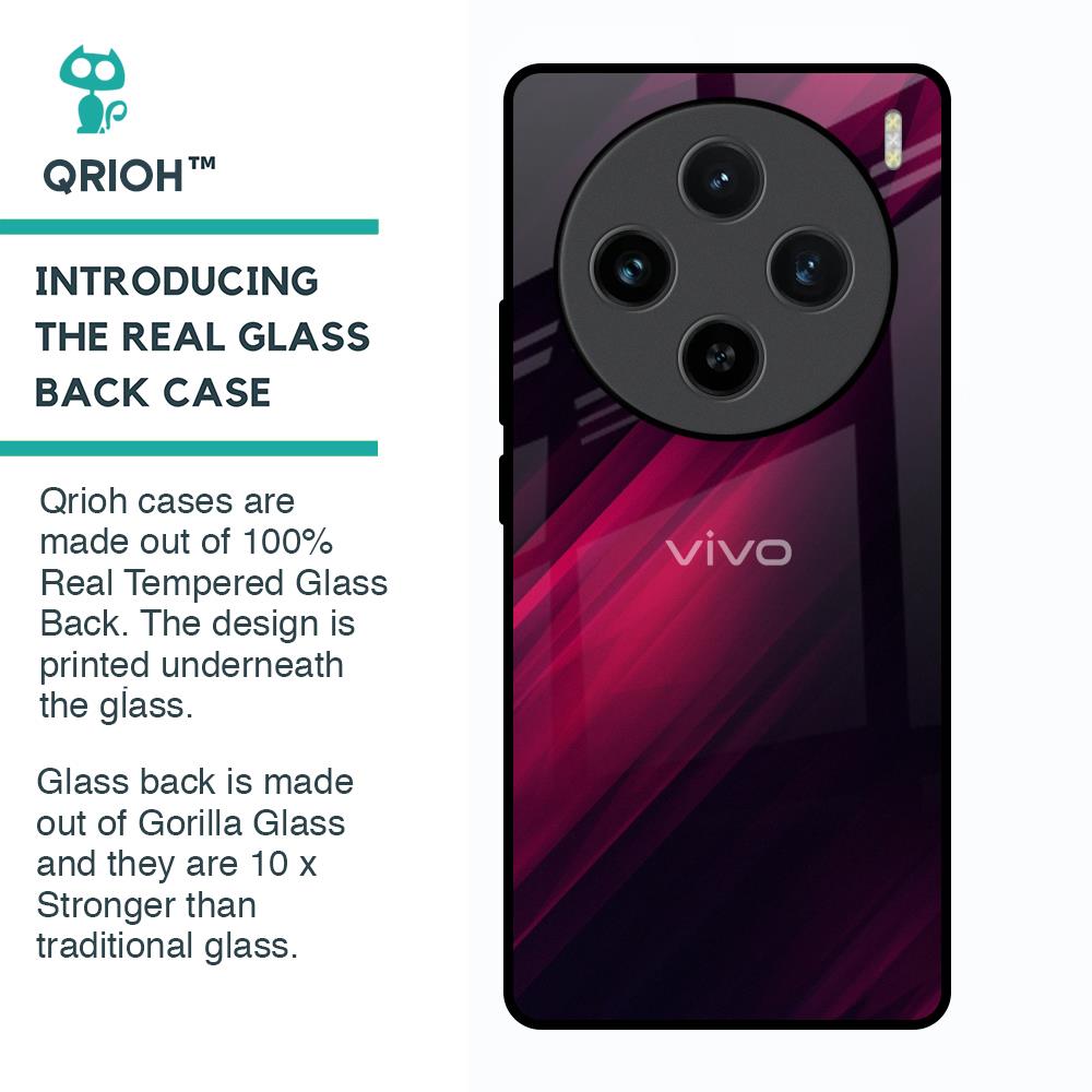 Razor Black Glass Case for Vivo X100 5G