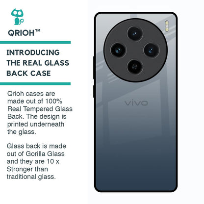 Smokey Grey Color Glass Case For Vivo X100 5G