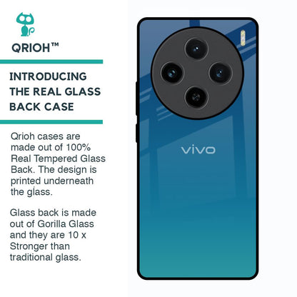 Celestial Blue Glass Case For Vivo X100 5G