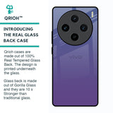Indigo Pastel Glass Case For Vivo X100 5G
