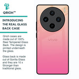 Pastel Pink Gradient Glass Case For Vivo X100 5G