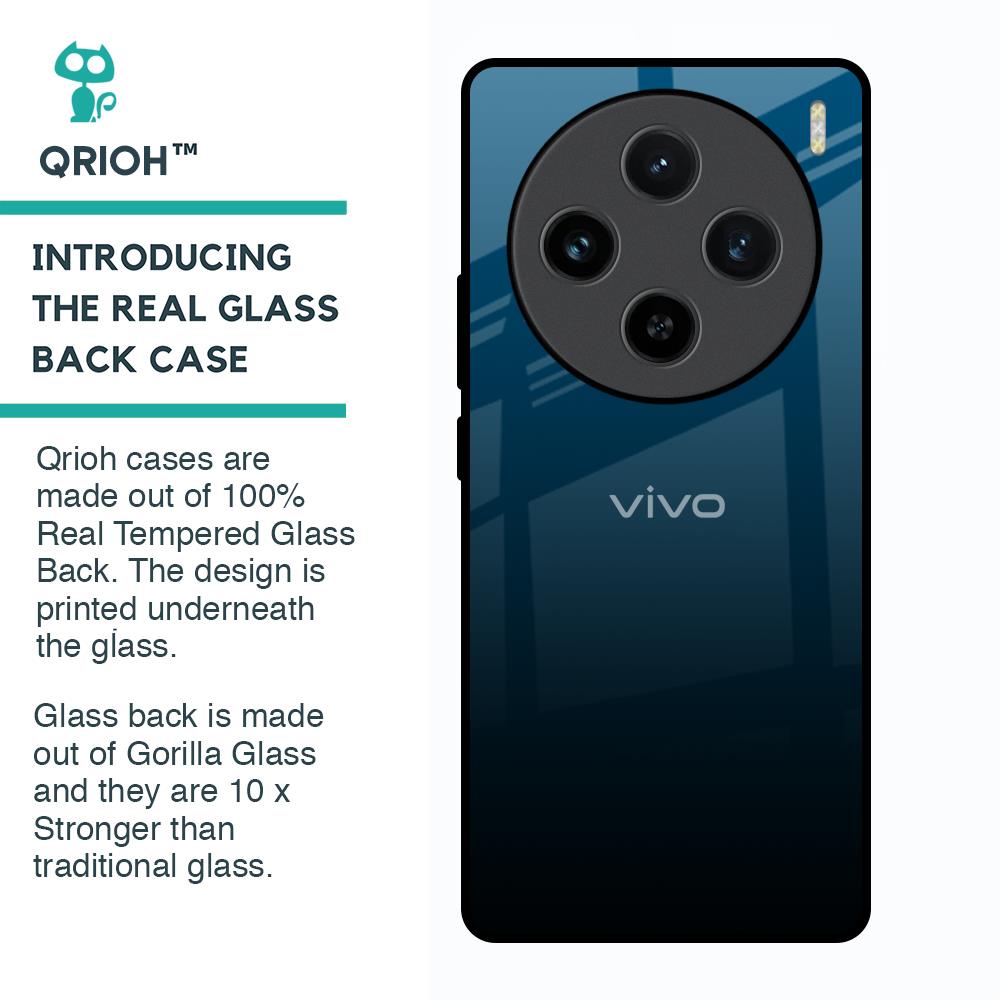 Sailor Blue Glass Case For Vivo X100 5G