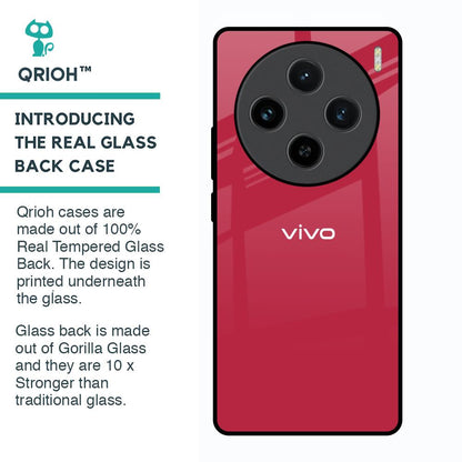 Solo Maroon Glass case for Vivo X100 5G