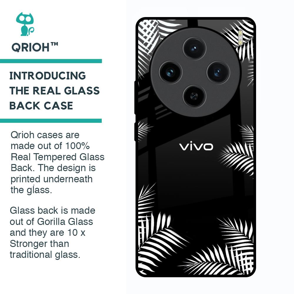 Zealand Fern Design Glass Case For Vivo X100 5G