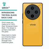 Fluorescent Yellow Glass case for Vivo X100 5G