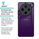 Dark Purple Glass Case for Vivo X100 5G