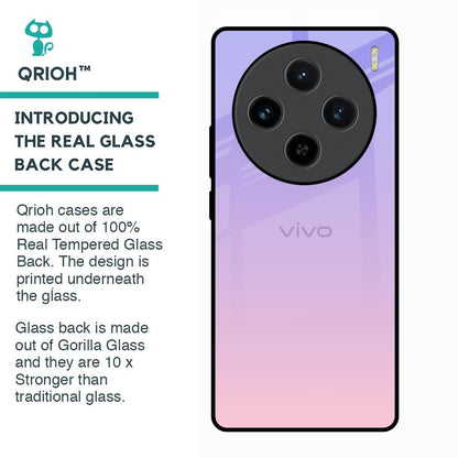 Lavender Gradient Glass Case for Vivo X100 5G