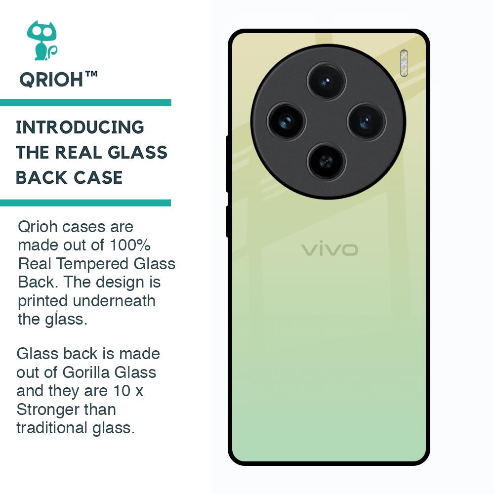 Mint Green Gradient Glass Case for Vivo X100 5G