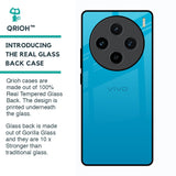Blue Aqua Glass Case for Vivo X100 5G