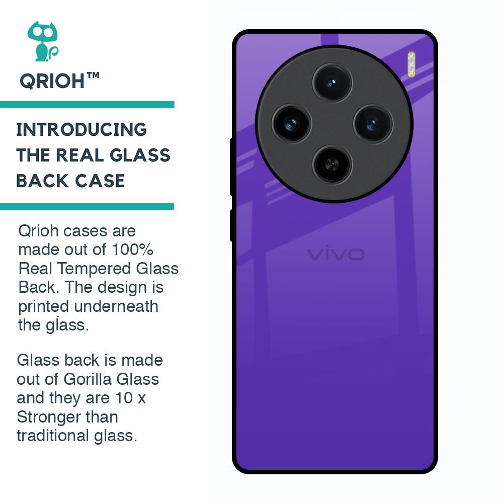 Amethyst Purple Glass Case for Vivo X100 5G