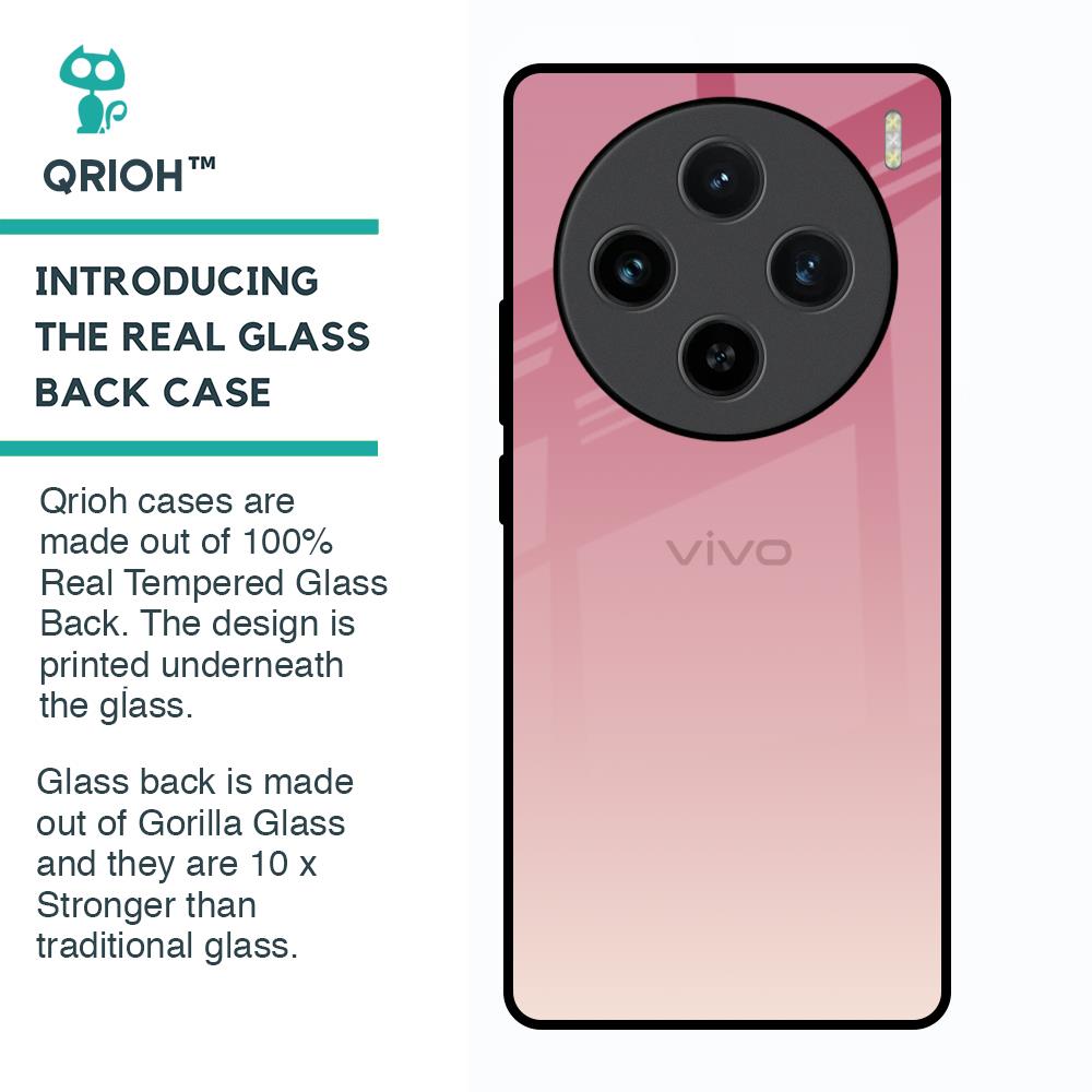 Blooming Pink Glass Case for Vivo X100 5G
