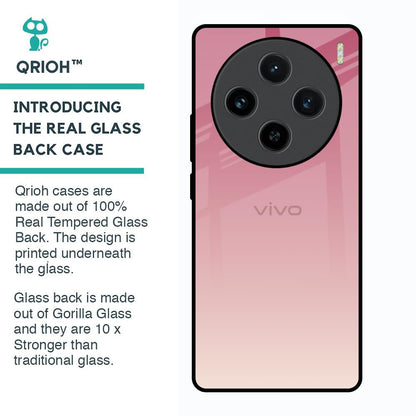 Blooming Pink Glass Case for Vivo X100 5G
