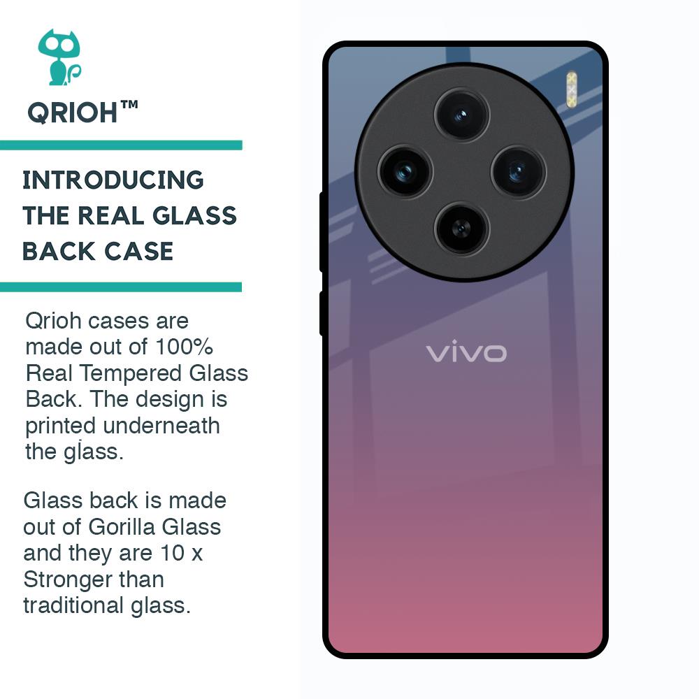 Pastel Gradient Glass Case for Vivo X100 5G
